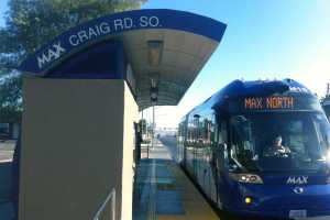 PHOTO BY NICK CHRISTENSEN / METRO NEWS In Las Vegas, the MAX is a bus – a bus rapid transit line opened in 2004.